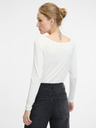 Orsay Λευκό γυναικείο μακρυμάνικο μπλουζάκι ORSAY