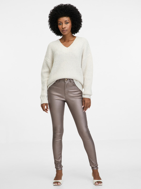 Orsay Κρεμ γυναικεία ζακέτα ORSAY