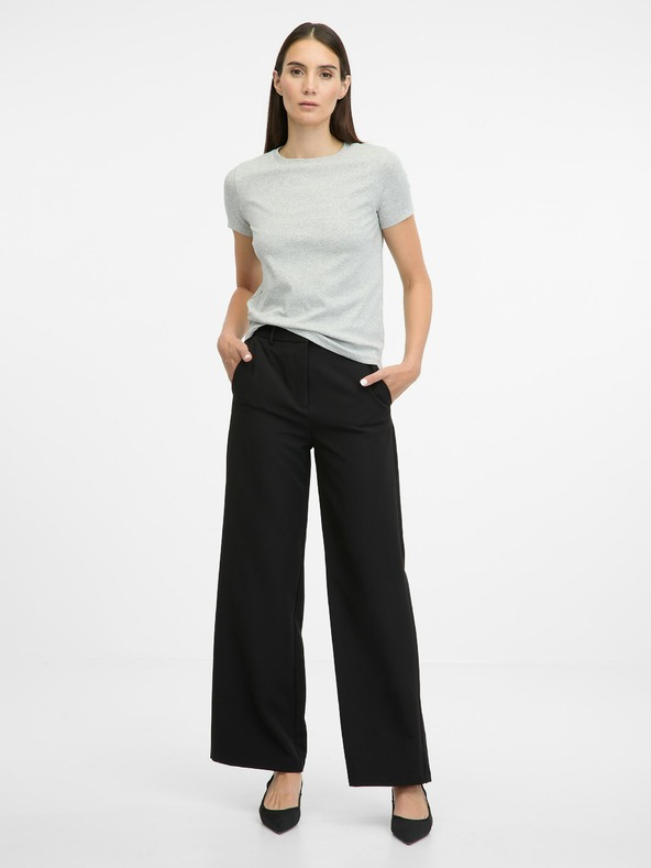 Orsay Γυναικείο κοντομάνικο μπλουζάκι ORSAY ανοιχτό γκρι