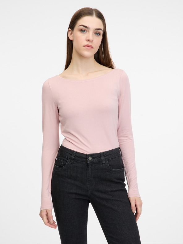 Orsay Ανοιχτό ροζ γυναικείο μακρυμάνικο μπλουζάκι ORSAY