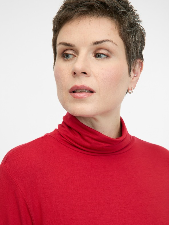 Orsay Κόκκινο γυναικείο μακρυμάνικο μπλουζάκι ORSAY