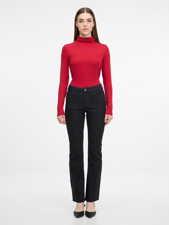 Orsay Κόκκινο γυναικείο μακρυμάνικο μπλουζάκι ORSAY