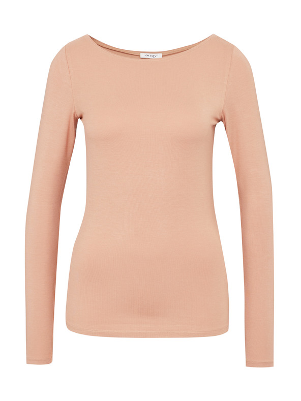 Orsay Γυναικείο μακρυμάνικο μπλουζάκι ORSAY σε ανοιχτό καφέ χρώμα