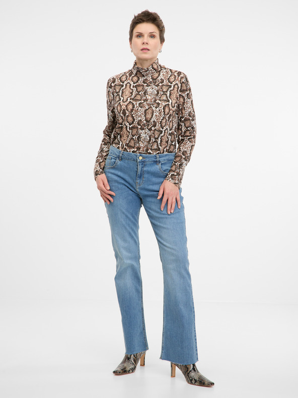 Orsay Μπεζ γυναικείο μακρυμάνικο μπλουζάκι ORSAY