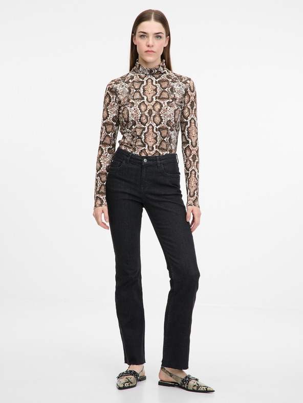 Orsay Μπεζ γυναικείο μακρυμάνικο μπλουζάκι ORSAY