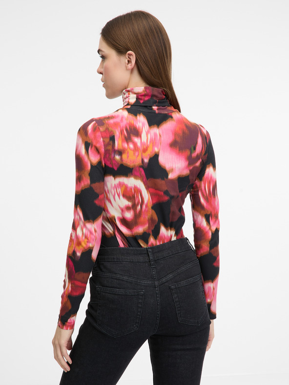 Orsay Κόκκινο γυναικείο μακρυμάνικο μπλουζάκι με σχέδια ORSAY