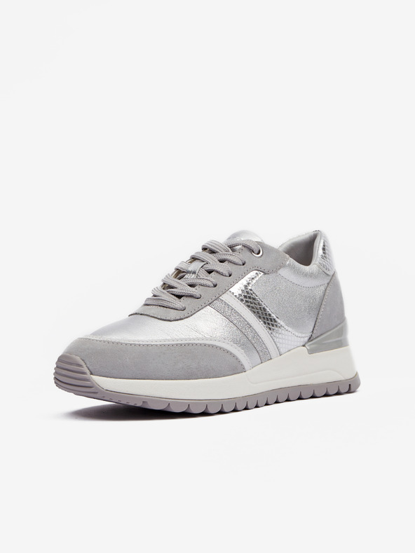 Geox Ασημί γυναικεία αθλητικά Geox Desya