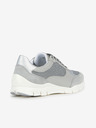 Geox Γκρι γυναικεία sneakers με δερμάτινες λεπτομέρειες Geox Sukie