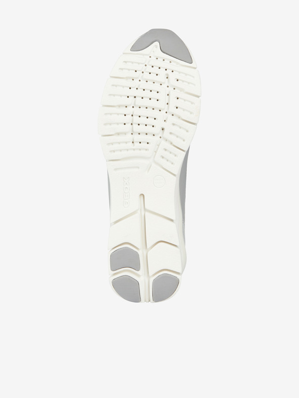 Geox Γκρι γυναικεία sneakers με δερμάτινες λεπτομέρειες Geox Sukie