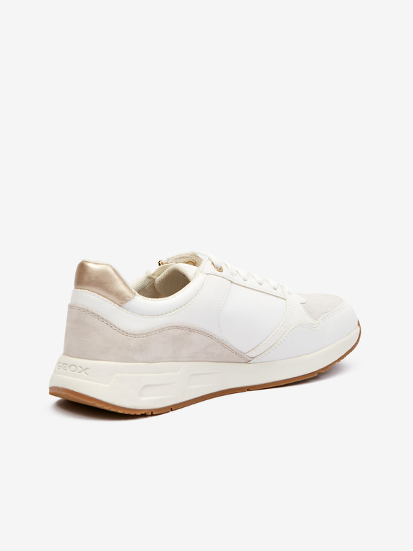 Geox Κρεμ γυναικεία αθλητικά παπούτσια Geox Bulmya