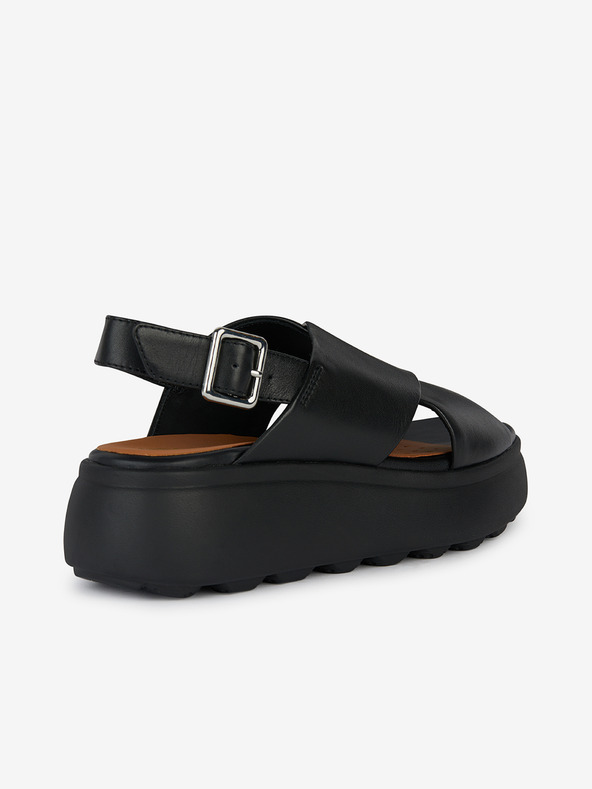 Geox Μαύρα γυναικεία σανδάλια Geox Spherica EC4.1 S