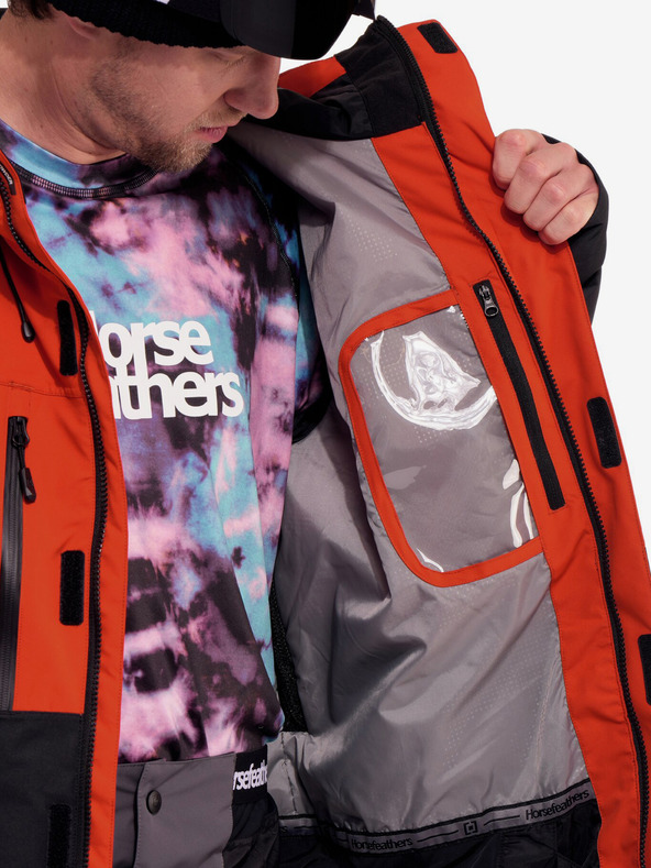 Horsefeathers Track jacket - red clay/black Horsefeathers