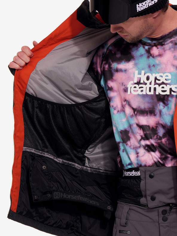 Horsefeathers Track jacket - red clay/black Horsefeathers