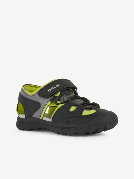 Geox Πράσινα-μαύρα παιδικά outdoor σανδάλια Geox Vaniett