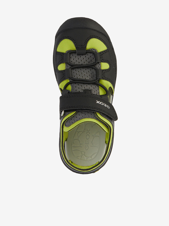 Geox Πράσινα-μαύρα παιδικά outdoor σανδάλια Geox Vaniett