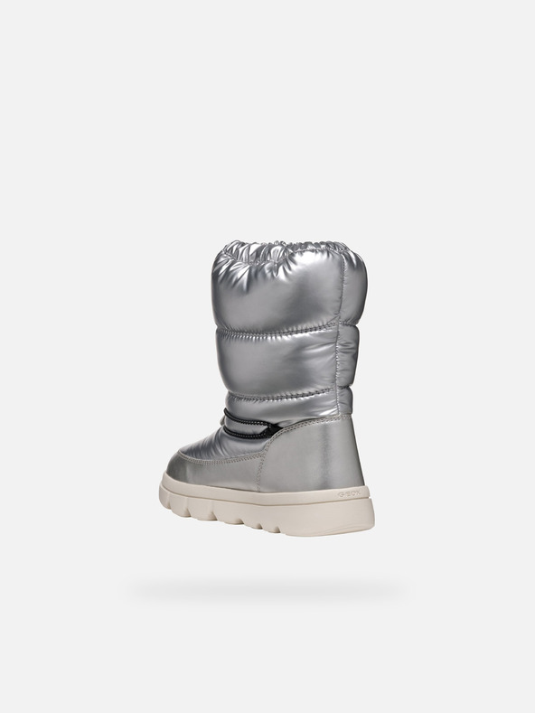 Geox Ασημί παιδικές χειμερινές μπότες Geox Willabooa