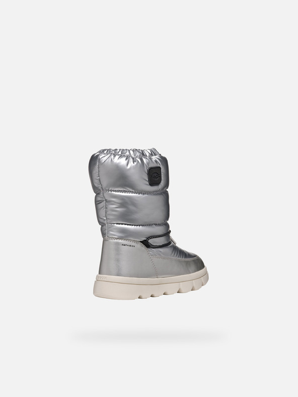 Geox Ασημί παιδικές χειμερινές μπότες Geox Willabooa