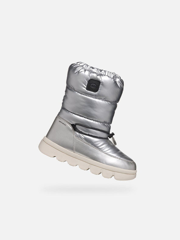 Geox Ασημί παιδικές χειμερινές μπότες Geox Willabooa