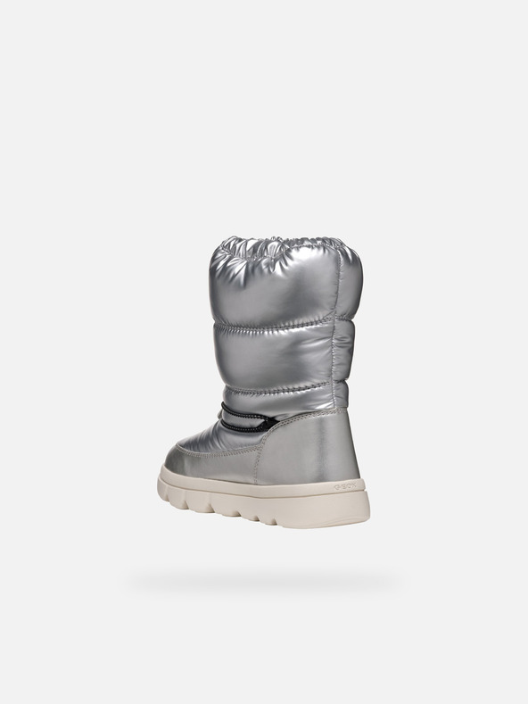 Geox Ασημί παιδικές χειμερινές μπότες Geox Willabooa