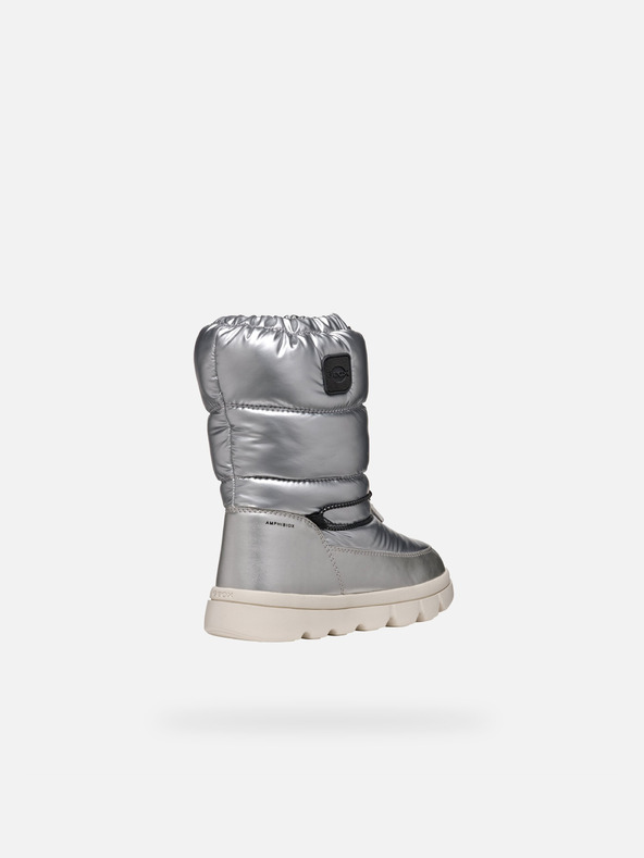 Geox Ασημί παιδικές χειμερινές μπότες Geox Willabooa