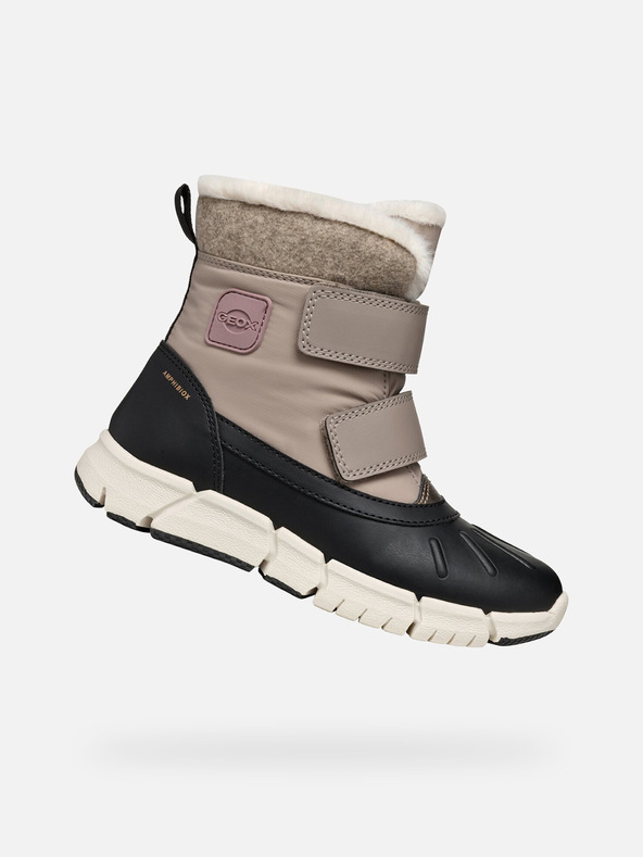 Geox Μπεζ παιδικά χειμερινά παπούτσια Geox Flexyper B Ab