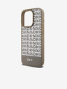 DKNY PU Leather Repeat Pattern Bottom Stripe MagSafe Back Cover για iPhone 15 Pro Max Brown DKNY