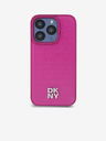DKNY PU Leather Repeat Pattern Stack Logo Magsafe Back Cover για iPhone 15 Pro Max Pink DKNY