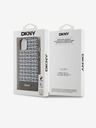 DKNY PU Leather Repeat Pattern Bottom Stripe MagSafe Back Cover για iPhone 14 Brown DKNY