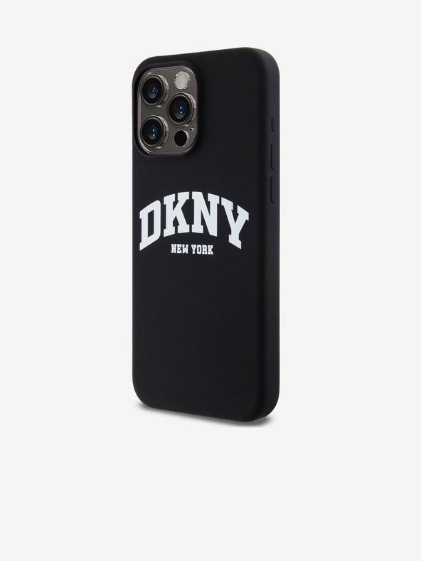 DKNY Υγρή σιλικόνη Arch Logo MagSafe Back Cover για iPhone 14 Pro Max Μαύρο DKNY
