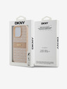 DKNY Κάλυμμα PU Leather Repeat Pattern Tonal Stripe Back Cover για iPhone 15 Pro Pink DKNY