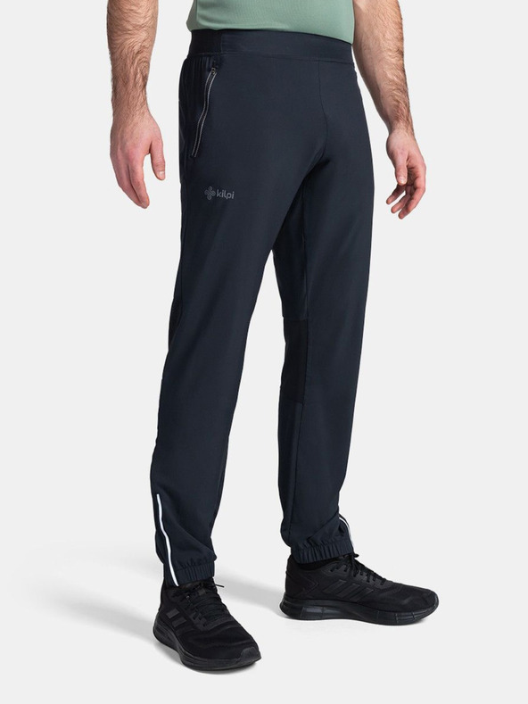 Kilpi Μαύρο ανδρικό παντελόνι Kilpi Heyes Running Pants