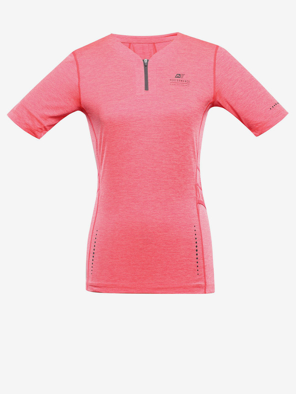 ALPINE PRO Πορτοκαλί γυναικείο μπλουζάκι ποδηλασίας ALPINE PRO Gereta