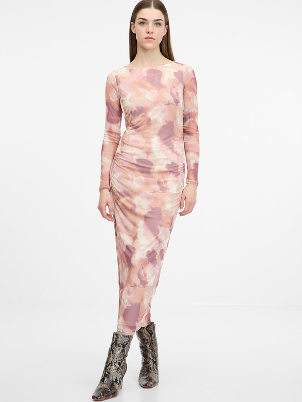 Orsay Ανοιχτό ροζ γυναικείο φόρεμα μίντι ORSAY