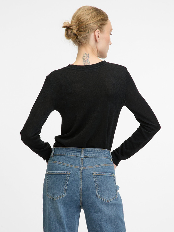 Orsay ORSAY Μαύρη γυναικεία ζακέτα ORSAY