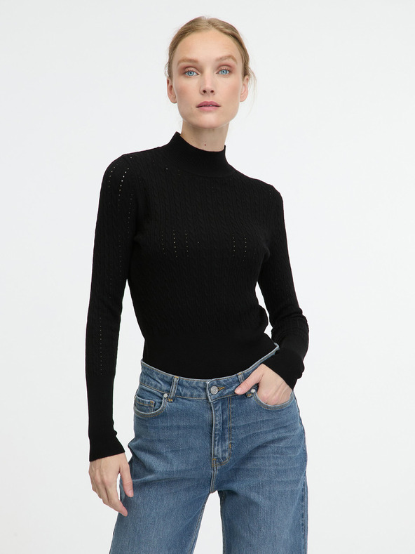 Orsay ORSAY Μαύρη γυναικεία ζακέτα ORSAY