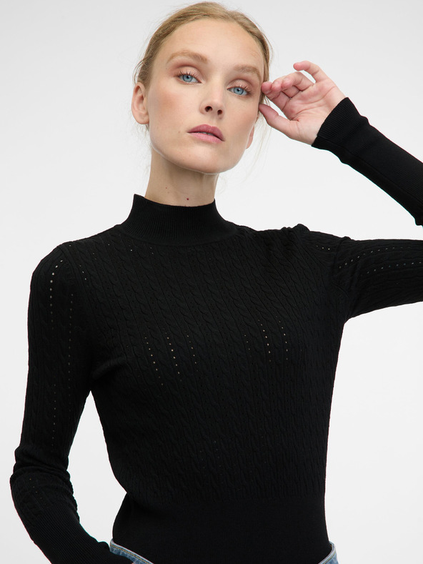 Orsay ORSAY Μαύρη γυναικεία ζακέτα ORSAY