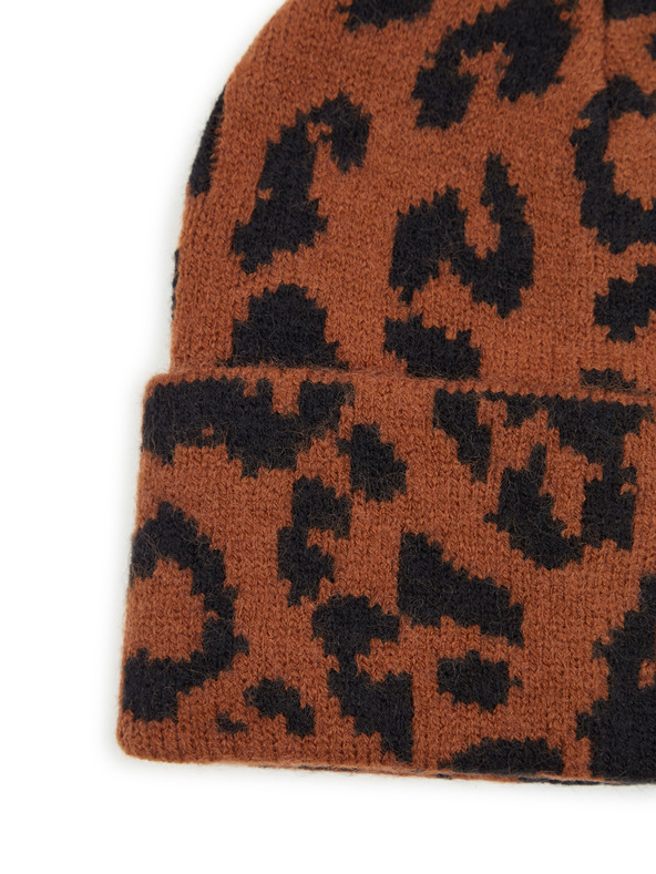 Orsay Καφέ γυναικείο καπέλο με σχέδιο ORSAY