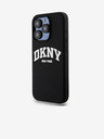 DKNY Υγρή σιλικόνη Arch Logo MagSafe Back Cover για iPhone 15 Pro Μαύρο DKNY