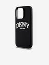 DKNY Υγρή σιλικόνη Arch Logo MagSafe Back Cover για iPhone 15 Pro Μαύρο DKNY