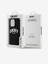 DKNY Υγρή σιλικόνη Arch Logo MagSafe Back Cover για iPhone 15 Pro Μαύρο DKNY