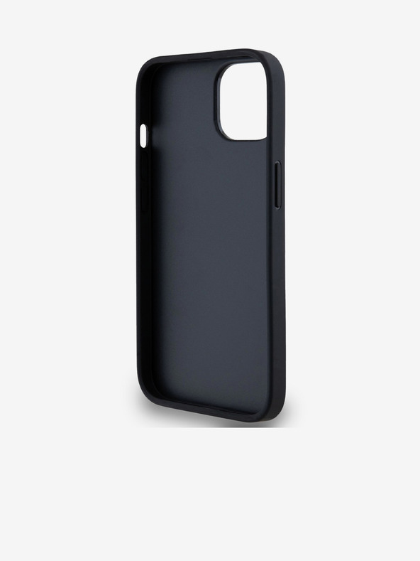 DKNY PU δερμάτινο κάλυμμα πλάτης με καρό μοτίβο και ρίγες για iPhone 14 Μαύρο DKNY