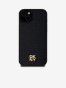 DKNY PU Leather Repeat Pattern Stack Logo Magsafe Back Cover για iPhone 15 Plus Μαύρο DKNY