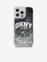 DKNY Κάλυμμα πλάτης με υγρό Glitter Arch Logo για iPhone 14 Pro Μαύρο DKNY
