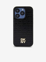 DKNY PU Leather Repeat Pattern Stack Logo Magsafe Back Cover για iPhone 15 Pro Max Μαύρο DKNY