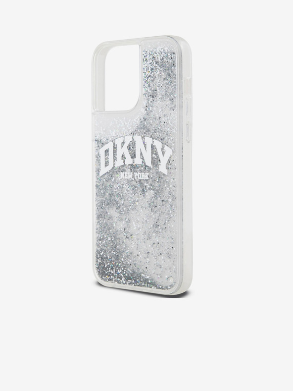 DKNY Κάλυμμα πλάτης Arch Logo Liquid Glitter για iPhone 15 Pro Max Διαφανές DKNY