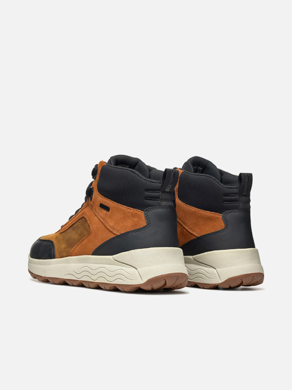 Geox Καφέ ανδρικά μποτάκια αστραγάλου Geox Spherica 4X4 ABX