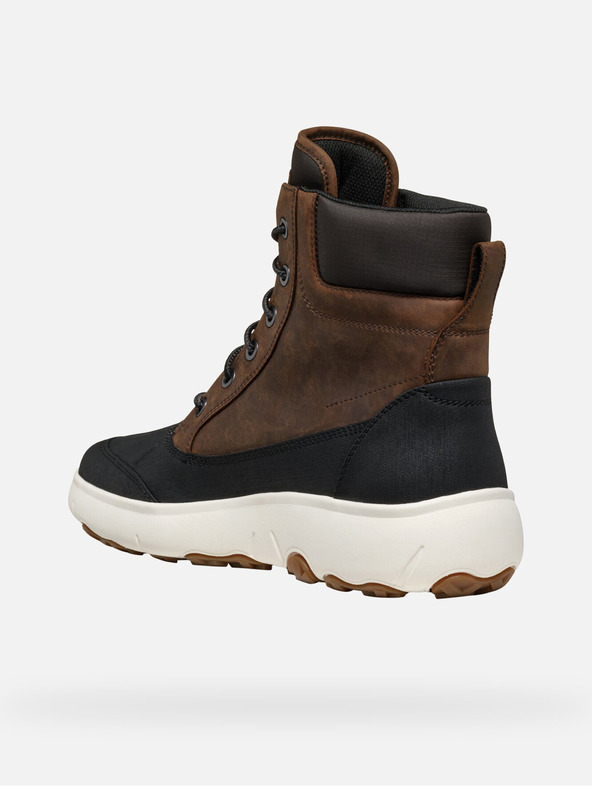 Geox Καφέ ανδρικά μποτάκια αστραγάλου Geox Nebula + Grip AB