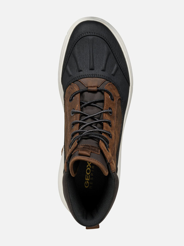 Geox Καφέ ανδρικά μποτάκια αστραγάλου Geox Nebula + Grip AB