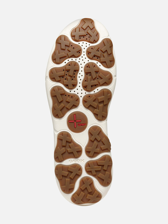 Geox Καφέ ανδρικά μποτάκια αστραγάλου Geox Nebula + Grip AB