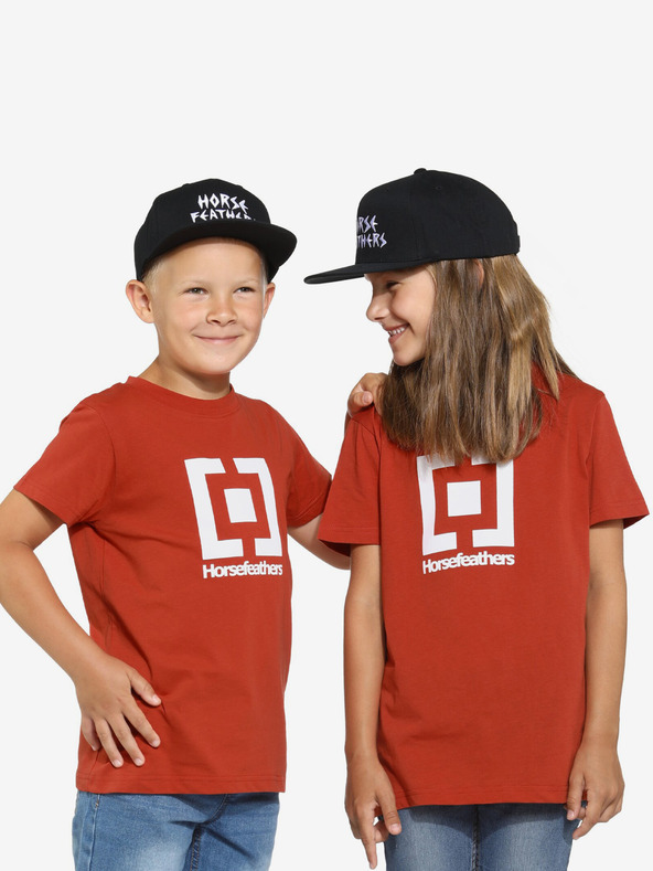 Horsefeathers Horsefeathers Kids Base T-Shirt - κόκκινο